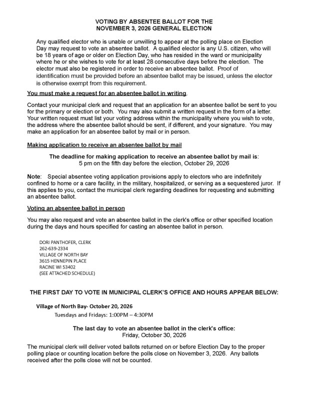 Type E Notice In Person Early Voting General Election 11.3.2026